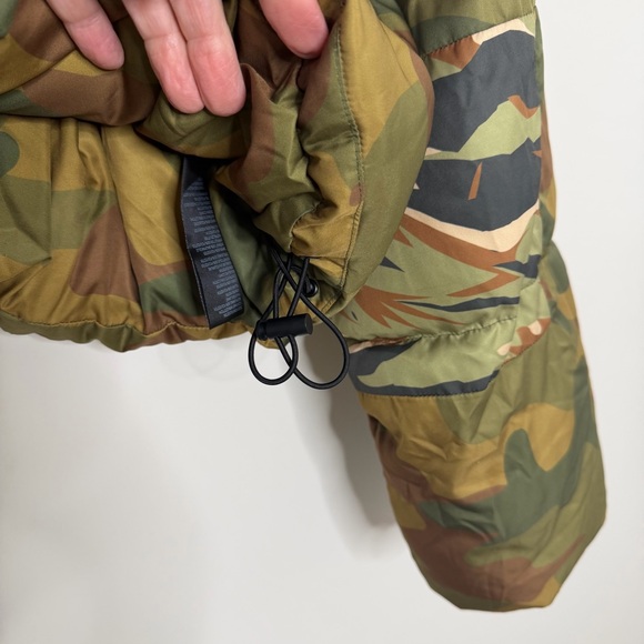 Free People West Coast Puffer Jacket Size Large camo boho oversized Sherpa - Picture 13 of 16